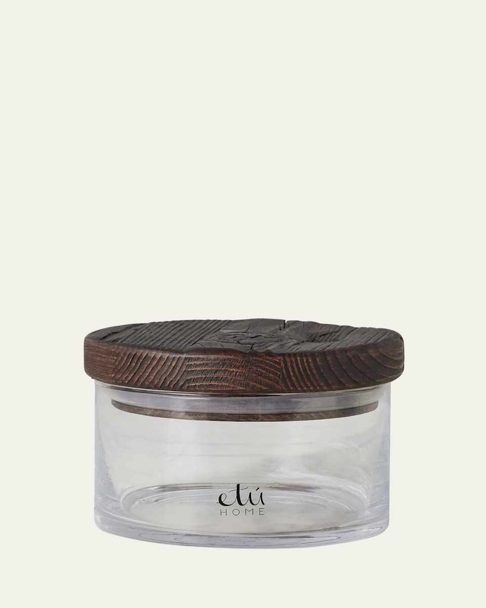 Heritage Wood Top Small Canister, 6"
